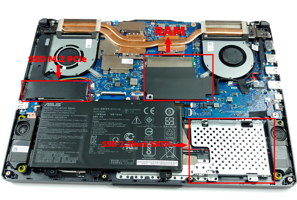 Nâng cấp Ram, SSD Laptop ASUS TUF A15 FA506